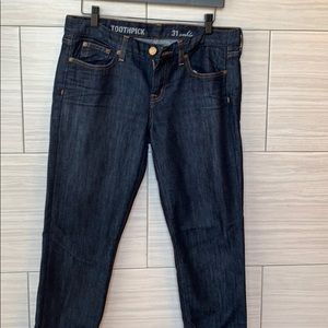 J. Crew Toothpick Ankle Jeans